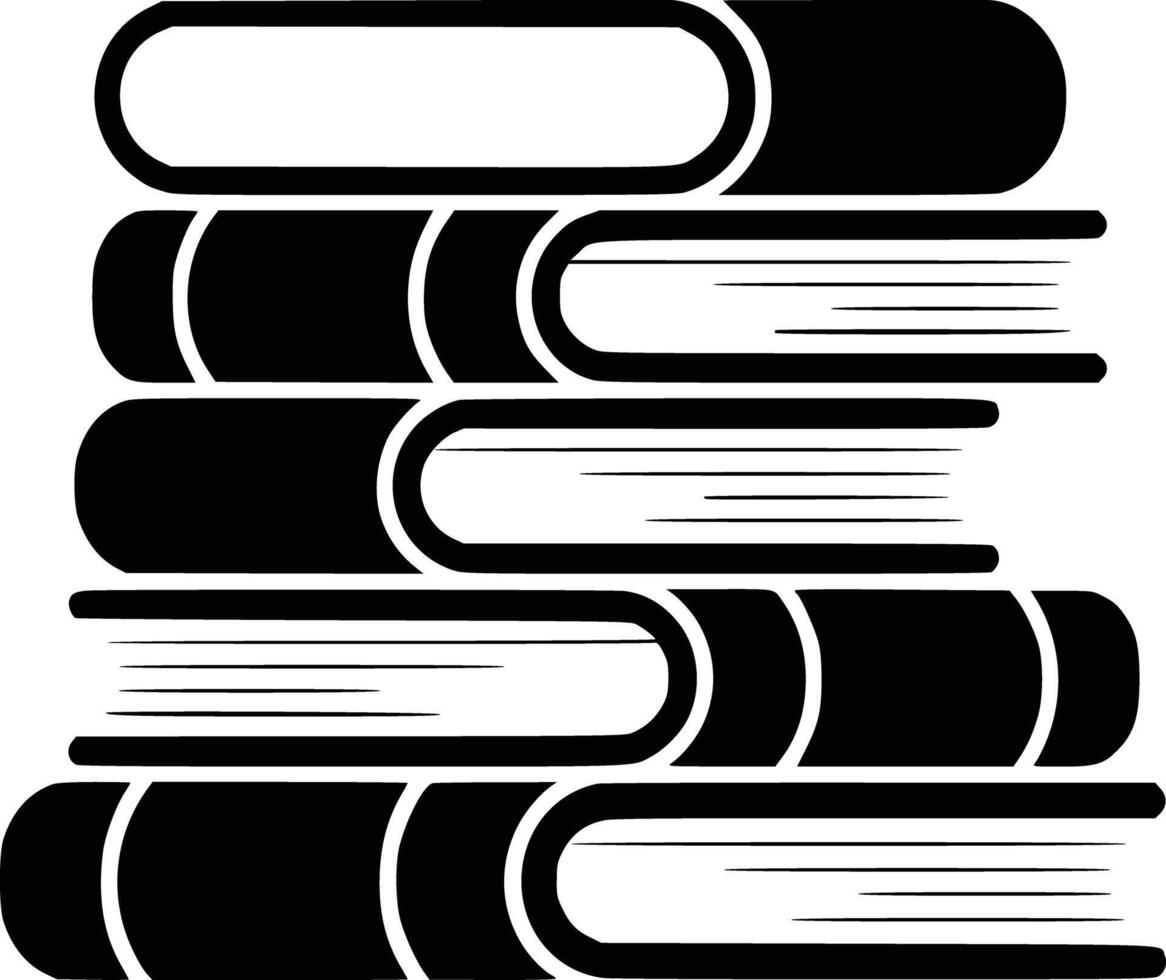 A stack of books on a white background and white isolated background vector