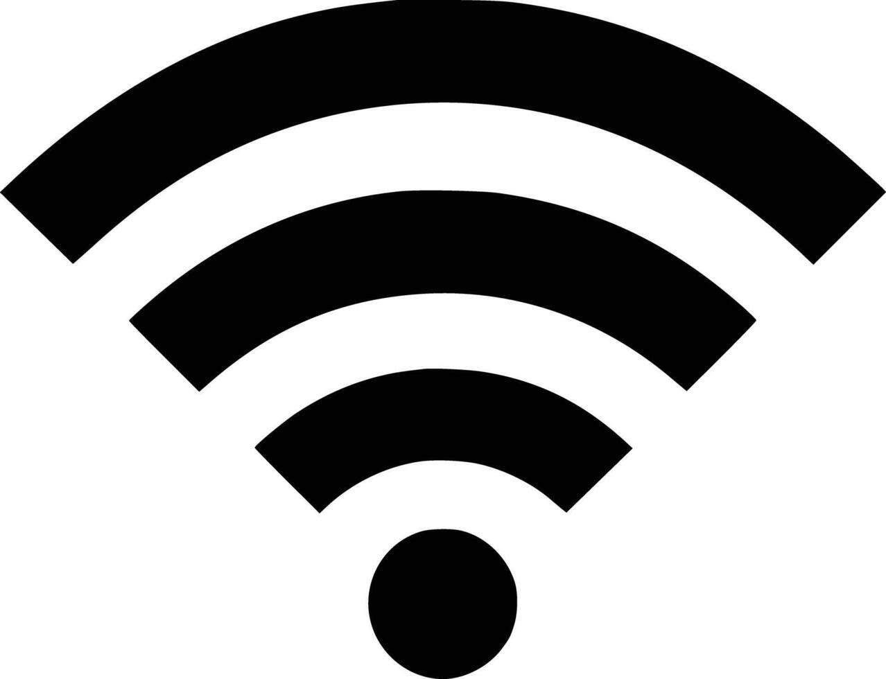 A wifi symbol on a white background and white isolated background vector