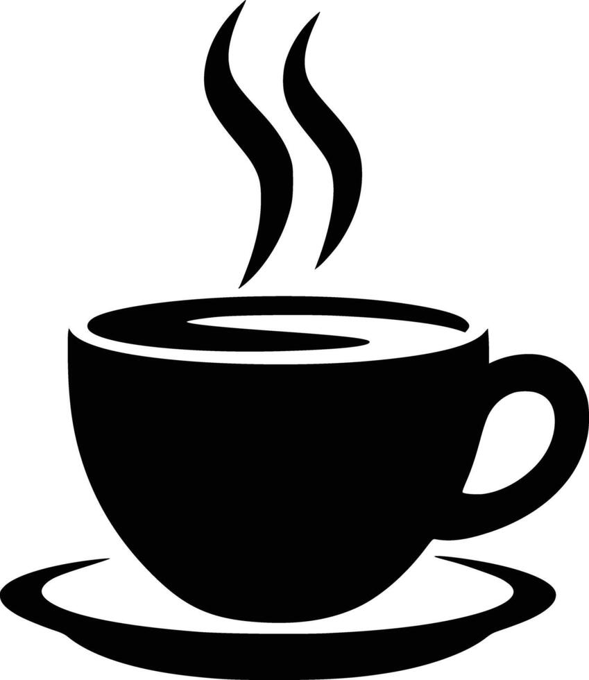 Coffee cup clip art white isolated background vector