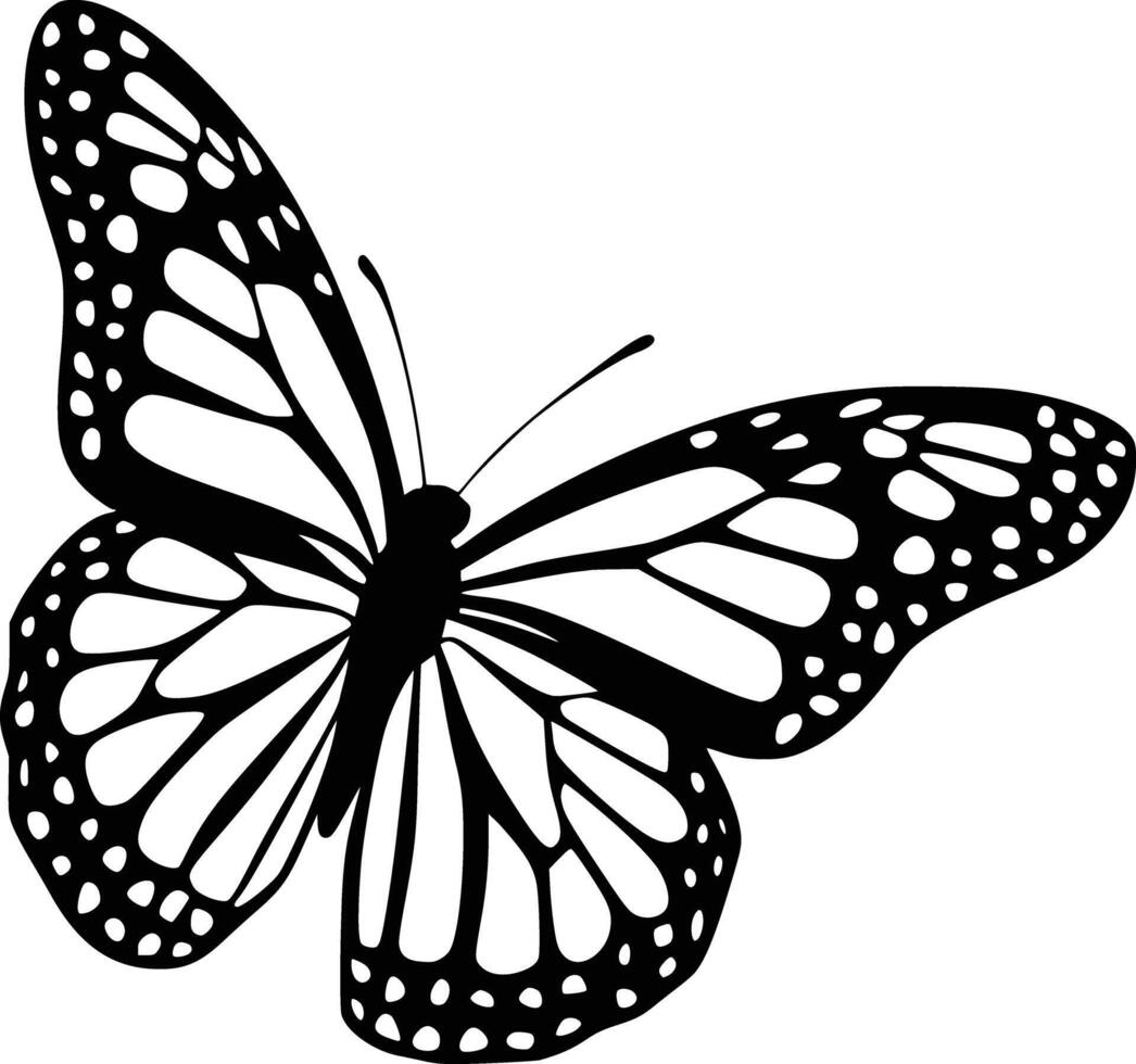 Butterfly clip art free download white isolated background vector