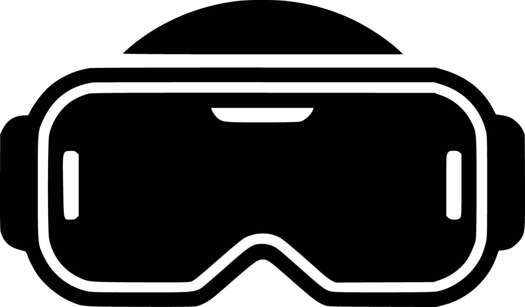 A black and white image of a ski mask vector