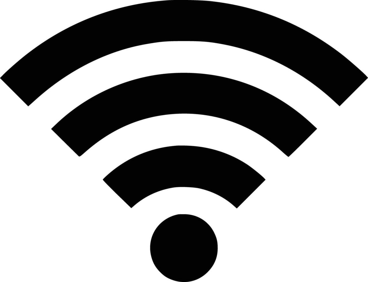 A wifi symbol on a white background and isolated background vector