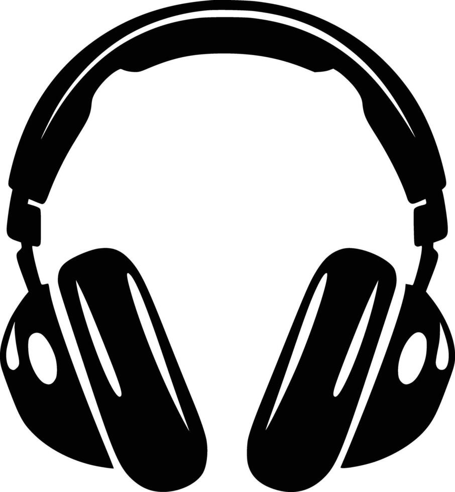 Headphones clip art and isolated background and isolated background vector