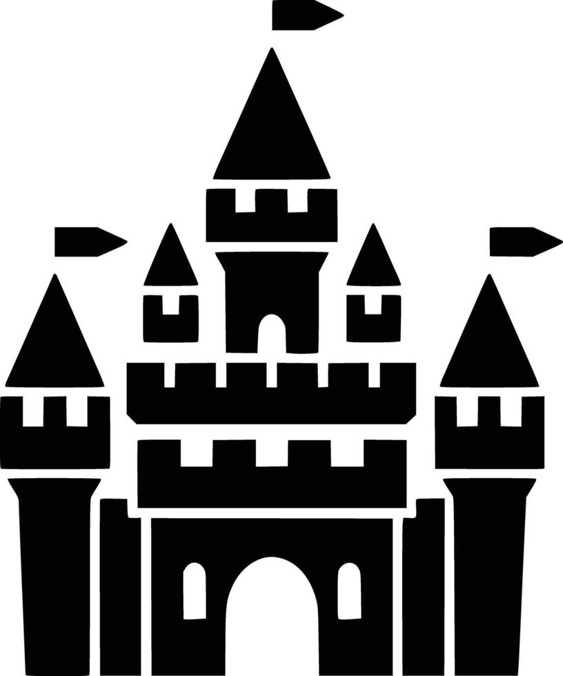 Castle clip art download and isolated background vector