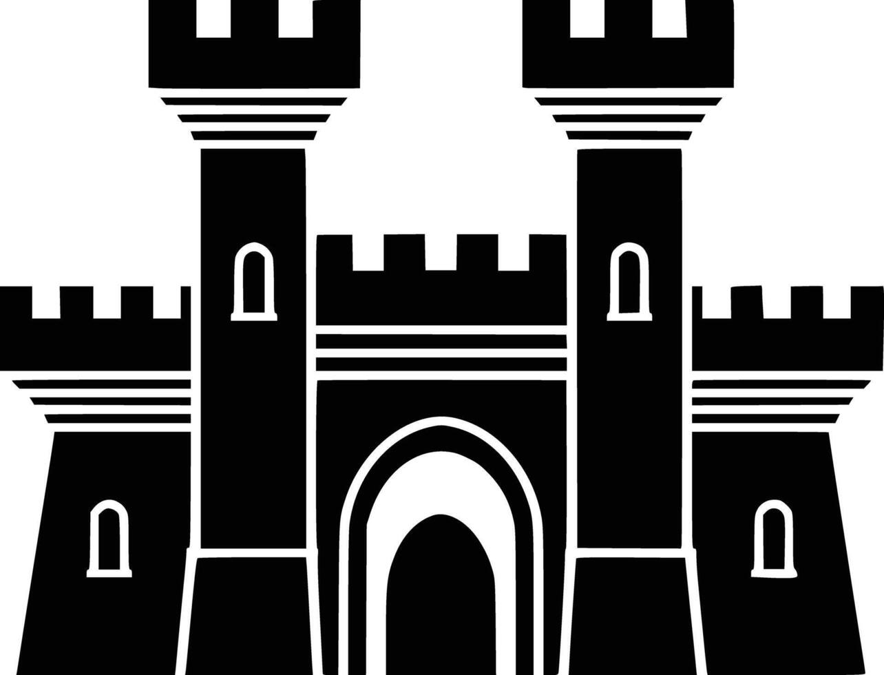 Castle icon illustration vector