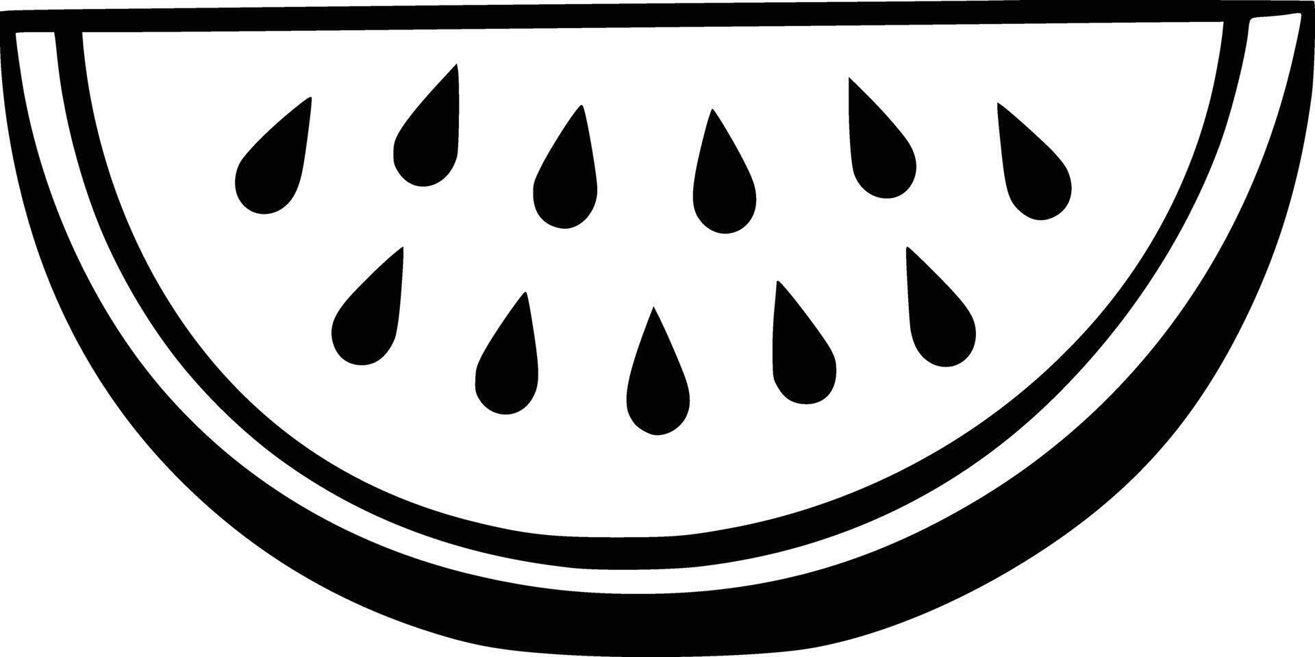 Watermelon clip art and isolated background vector