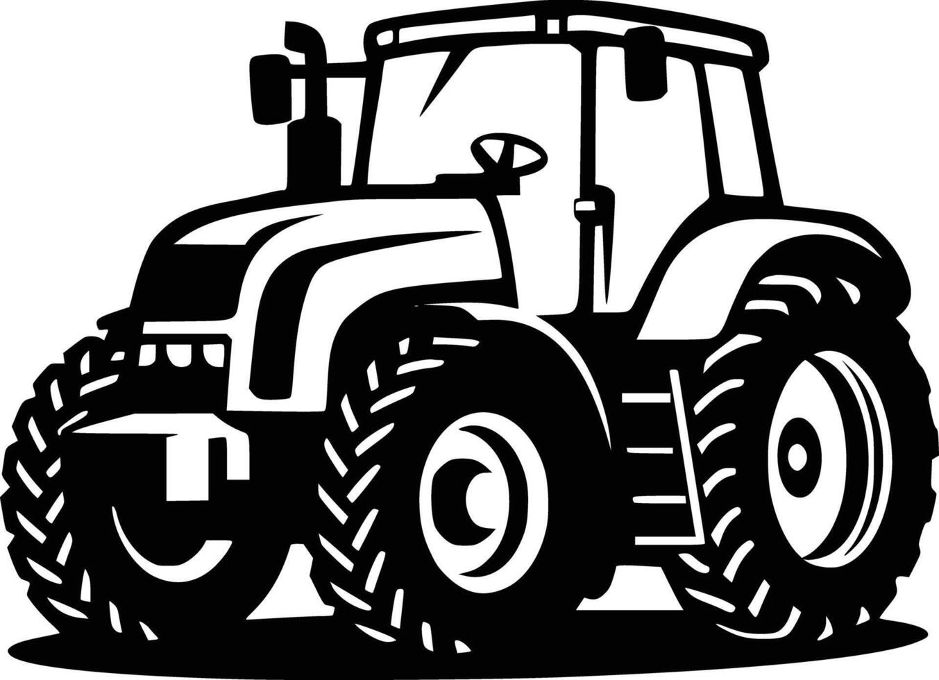 Tractor clip art and isolated background vector