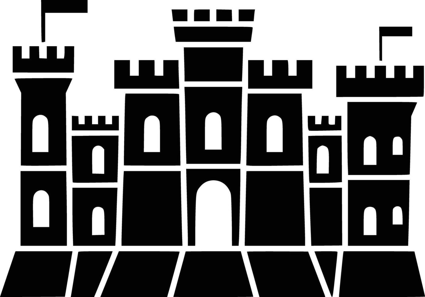 Castle clip art free download and isolated background vector