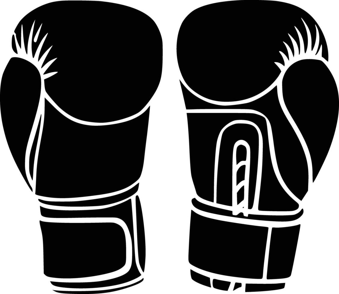 Boxing gloves icon illustration vector