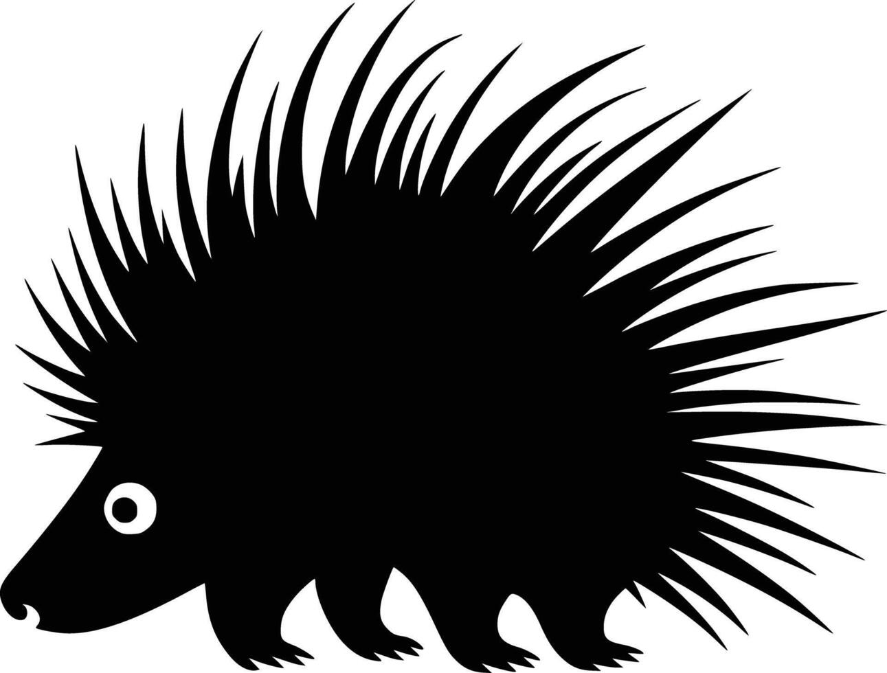 Black and white bold illustration of a laptop outline, isolated on white background. vector