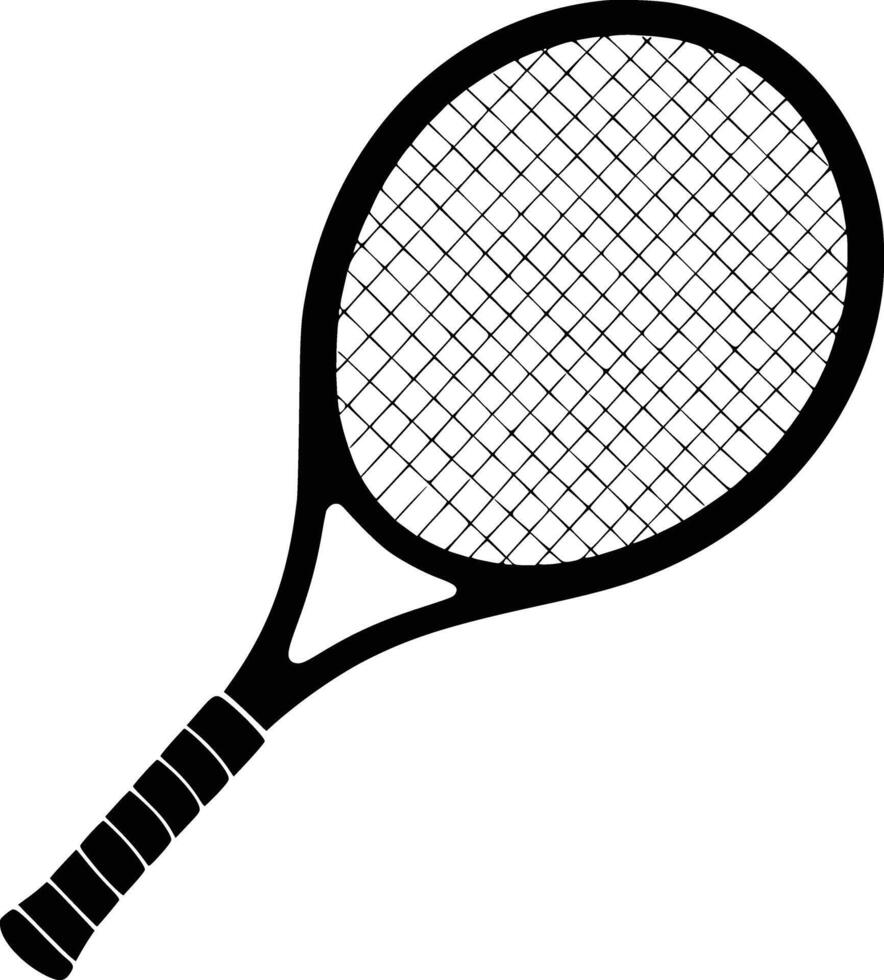 Tennis racket clipart and isolated background vector