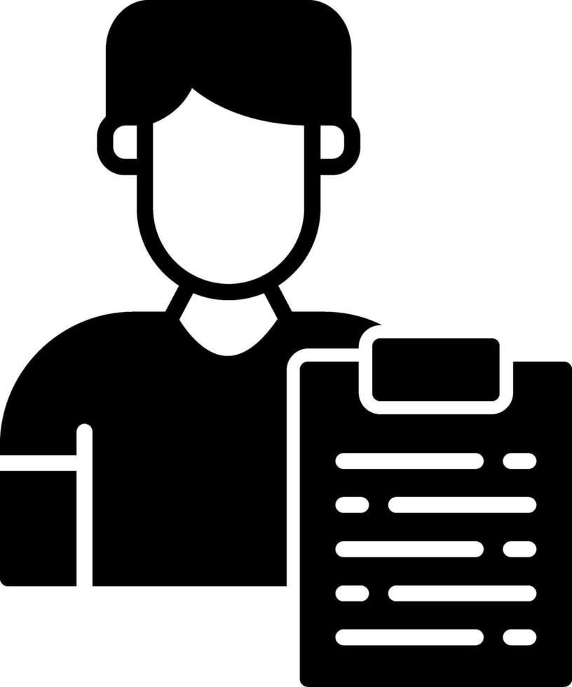 Guest Hotel Visitor Glyph vector
