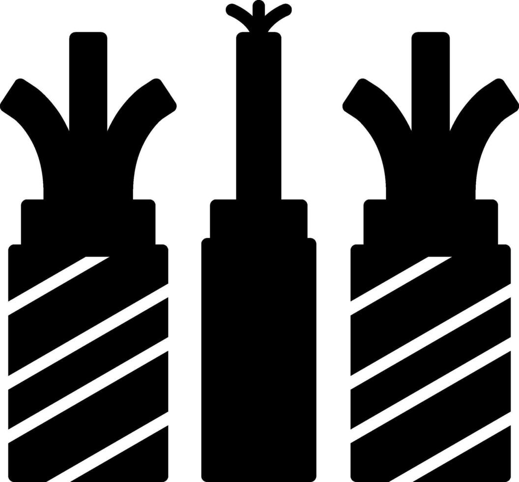 Electric Wiring Systems Glyph vector