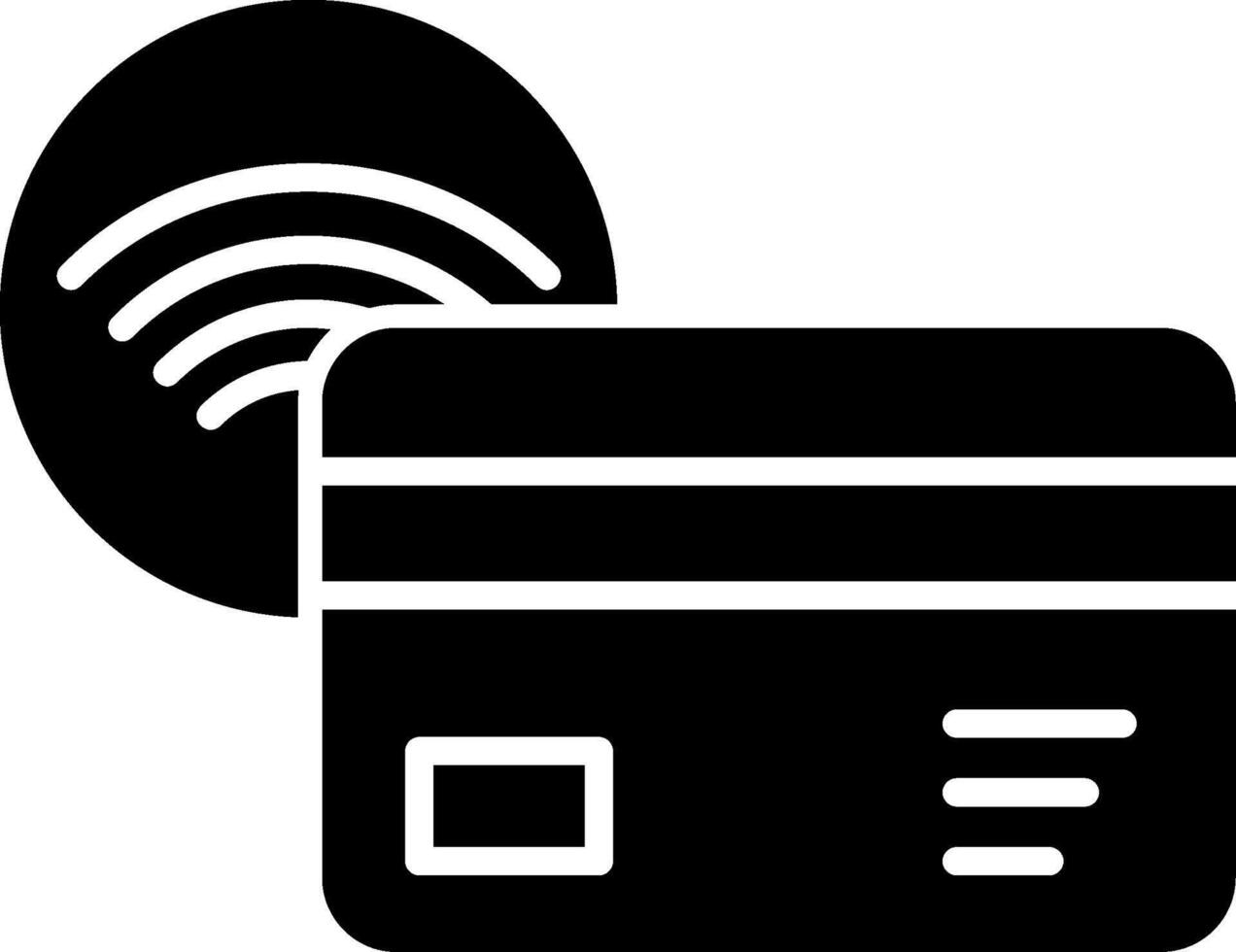 Tap To Pay Contactless Payment Glyph vector