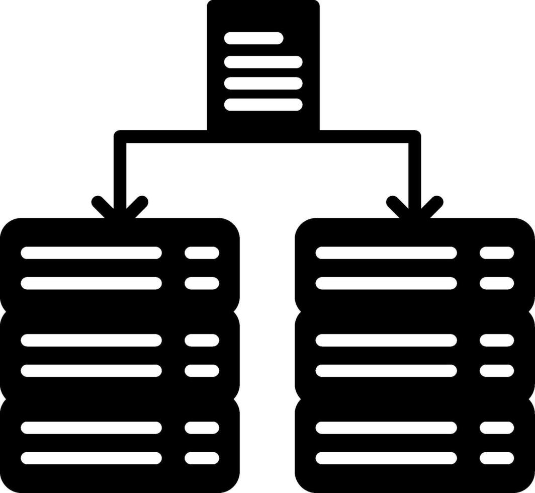 Redundancy Data Systems Glyph vector