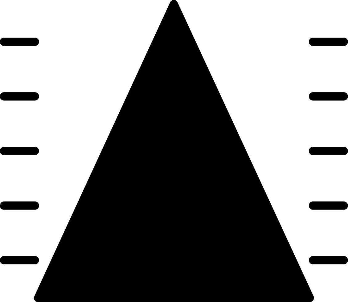Pyramid Chart Representation Glyph vector
