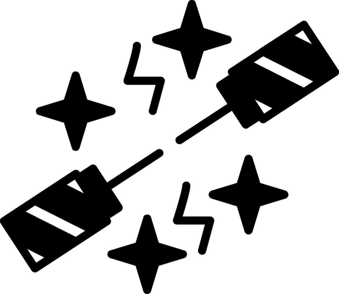 Electrical Wire Connections Glyph vector