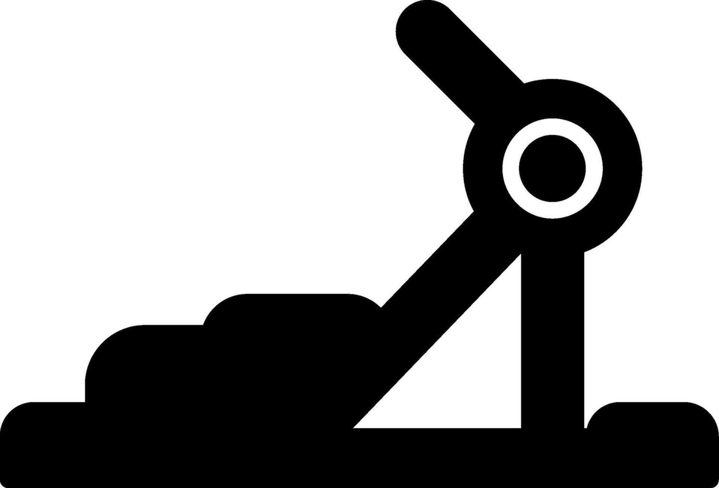Gym Station Fitness Setup Glyph vector
