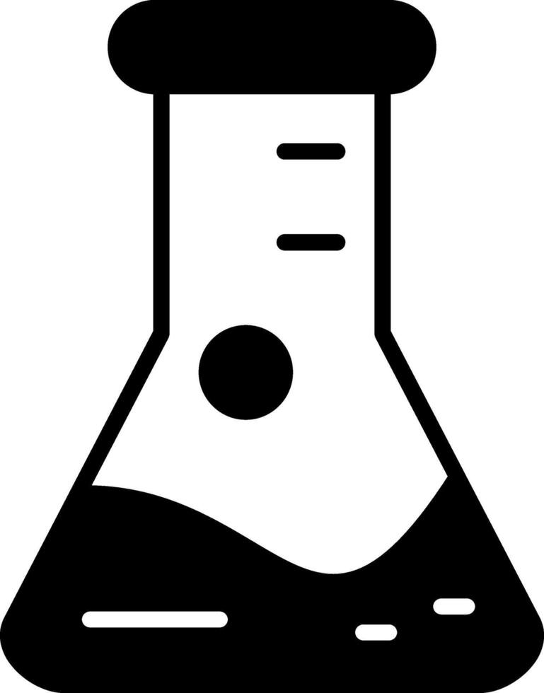 Flask Laboratory Glassware Glyph vector