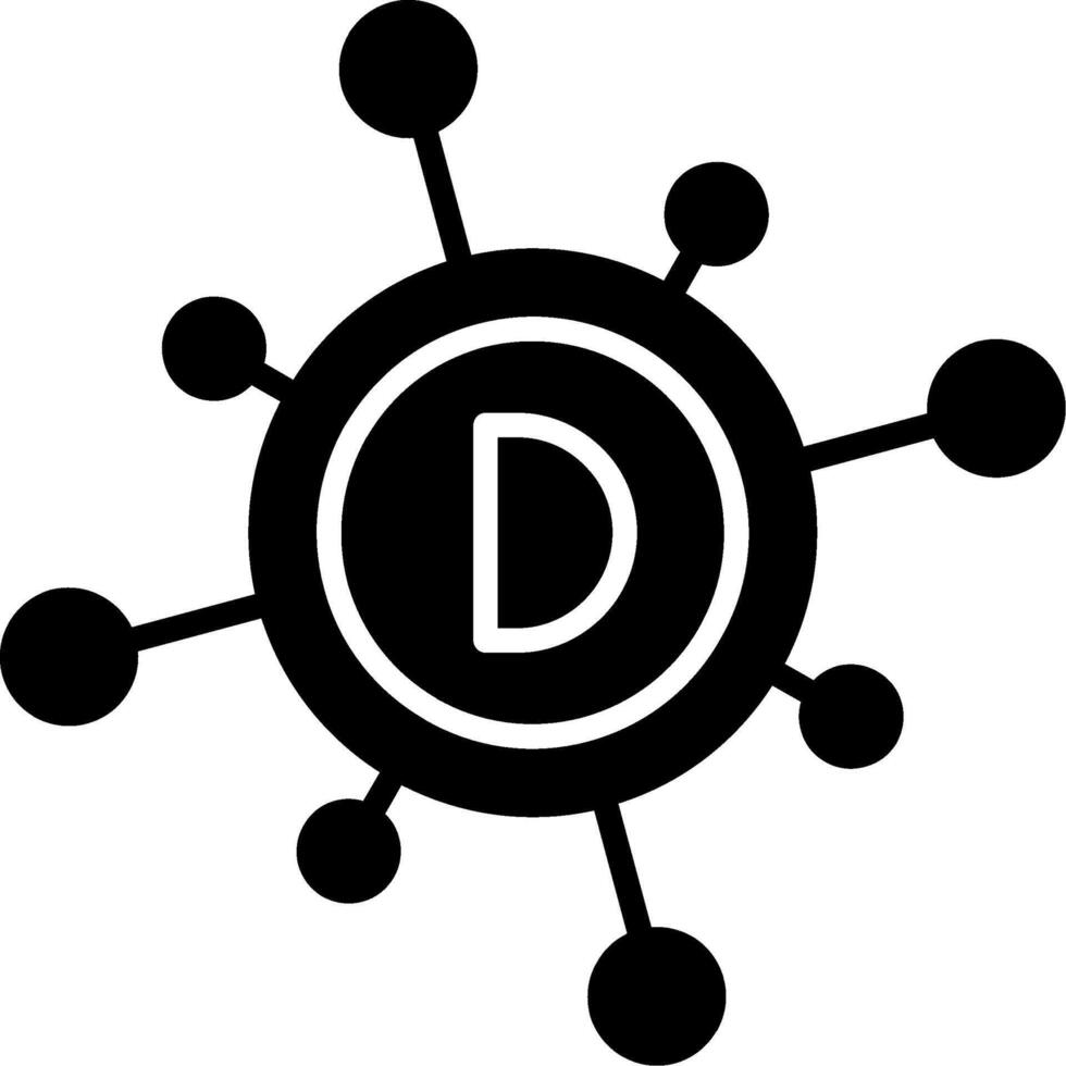 Vitamin D Supplement Glyph vector