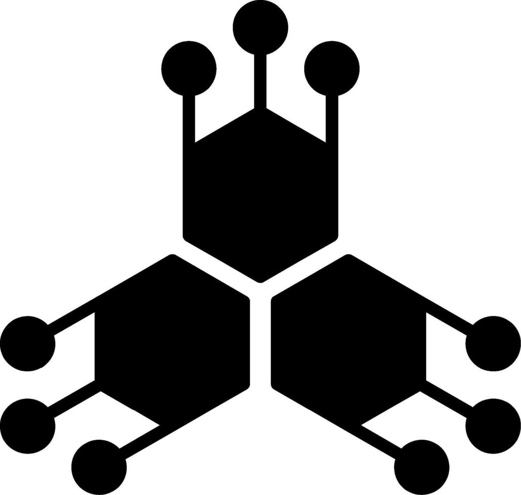 Enzyme Biochemical Function Glyph vector