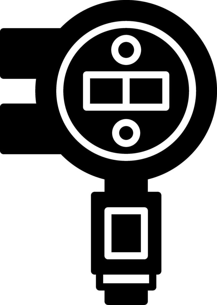 Gas Detector Gas Detection Tool Glyph vector