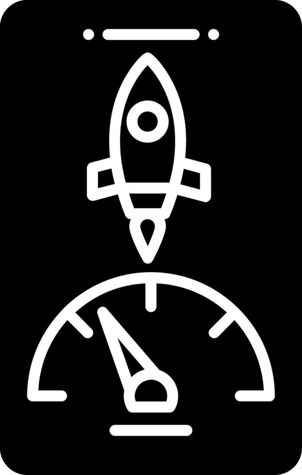 Phone Performance Boost Glyph vector