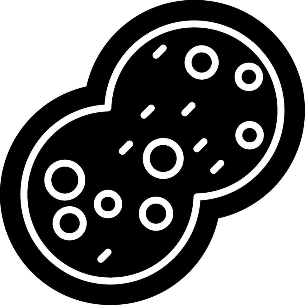 Synechocystis Cyanobacteria Glyph vector