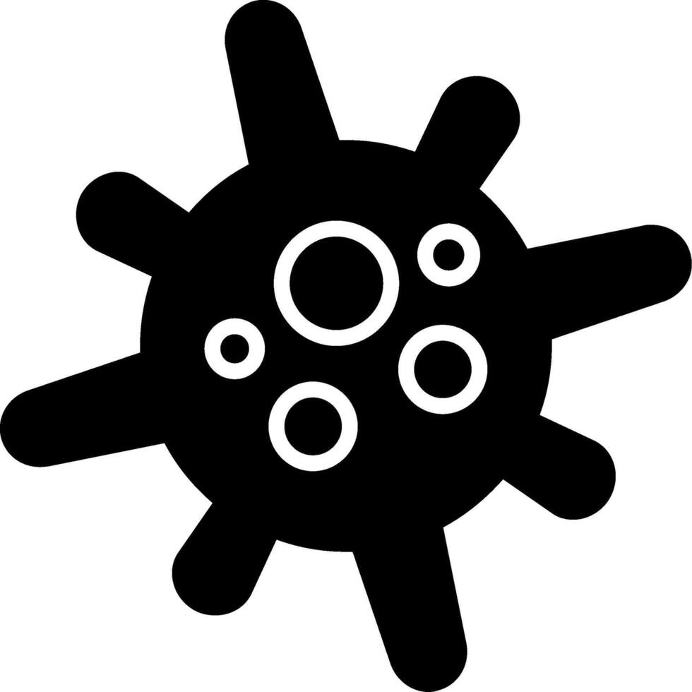 Amoeba Single-celled Organism Glyph vector