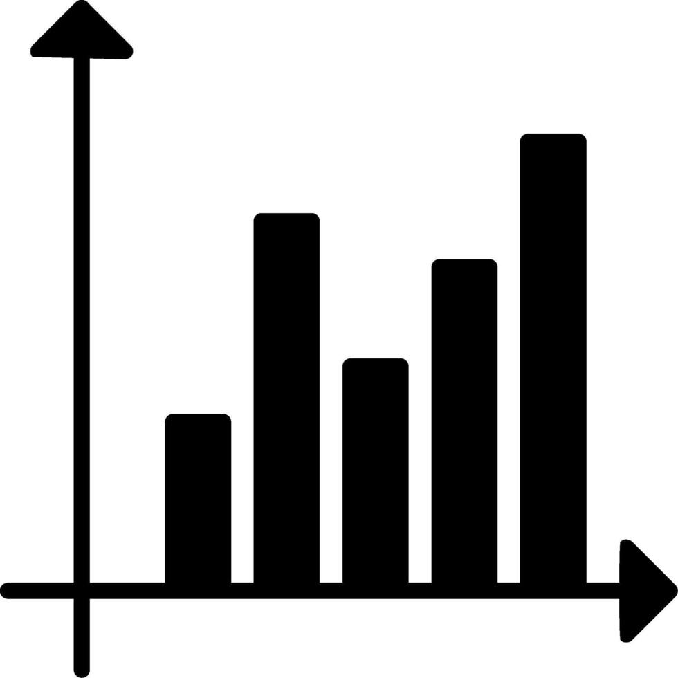 Bar Chart Statistical Graph Glyph vector