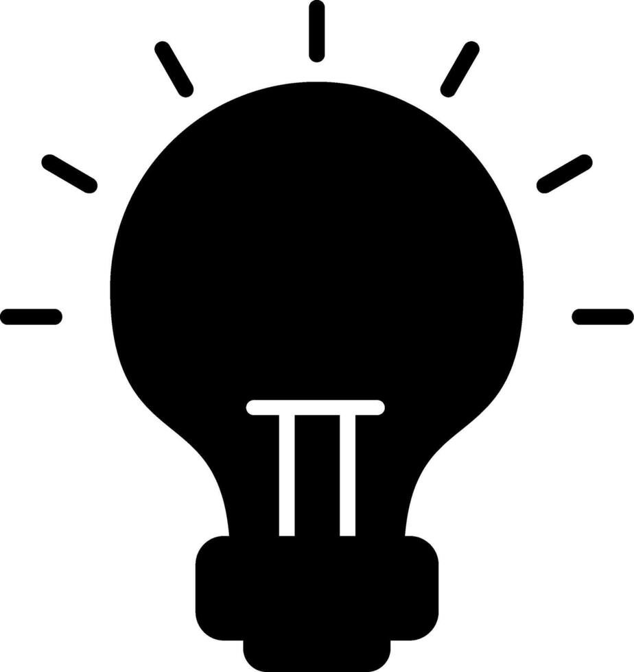 Idea Creative Concept Glyph vector