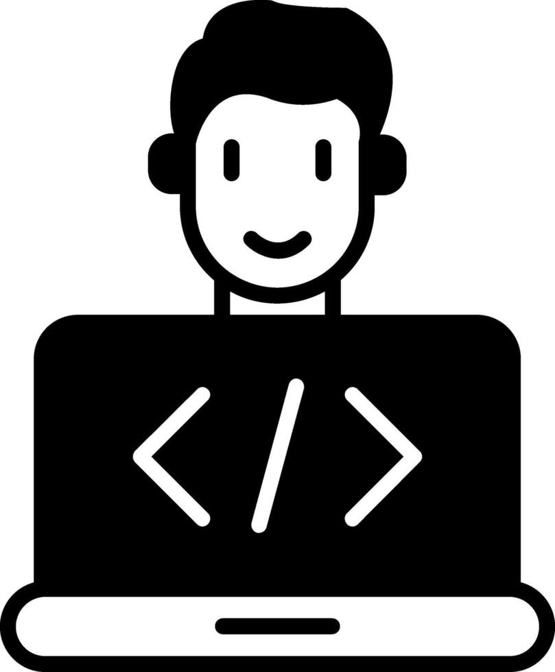 Programmer Developer Tools Glyph vector