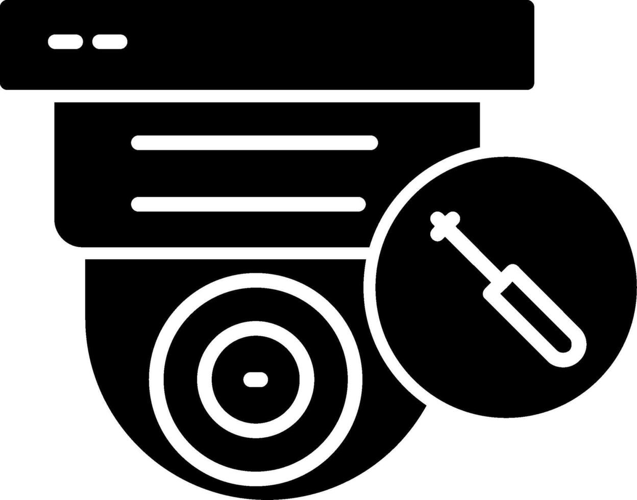 CCTV Repair Services Glyph vector