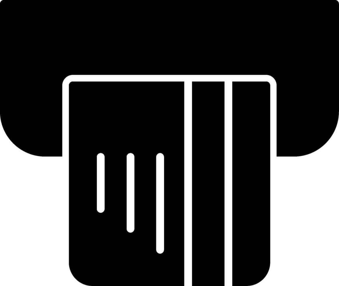Card Credit or Debit Card Glyph vector