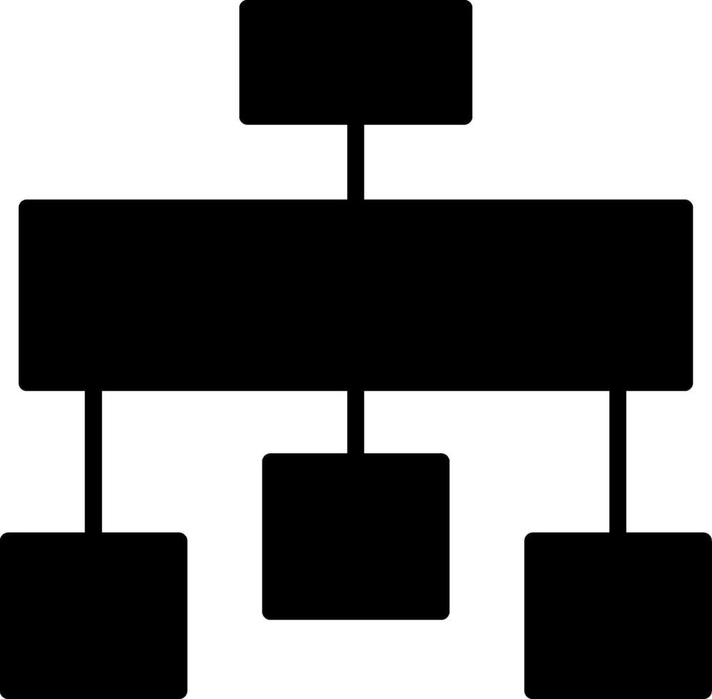 Hierarchical Organizational Structure Glyph vector
