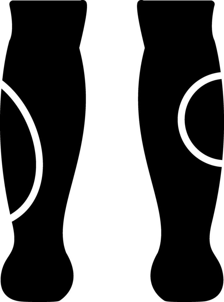 Legs Sun Burn Marks Skin Injury Glyph vector
