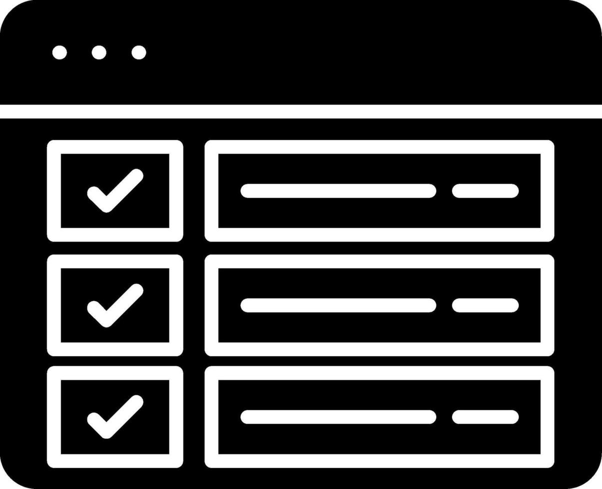 Project Status Overview Glyph vector
