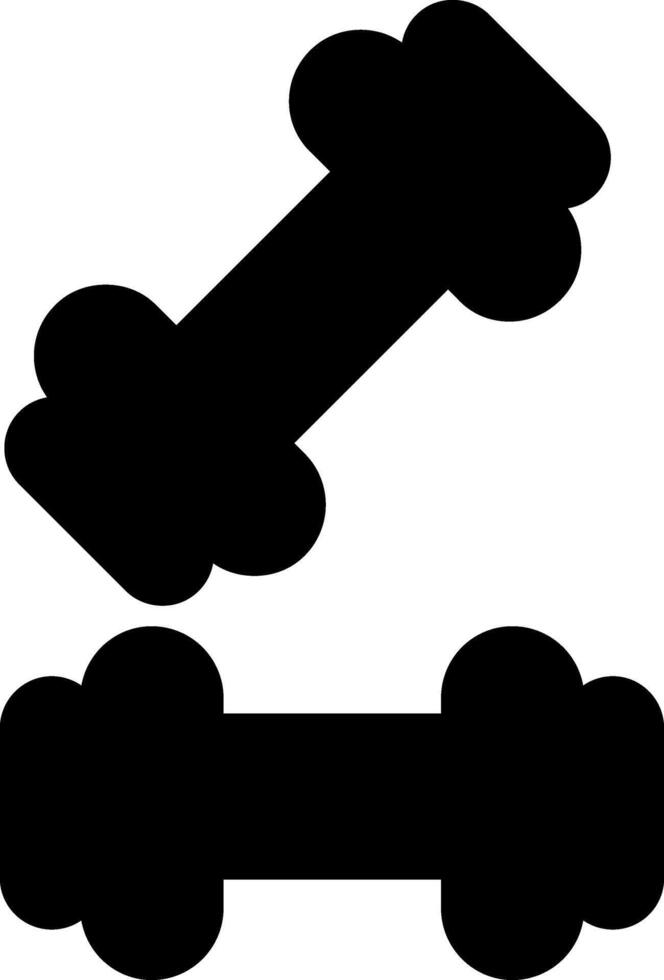 Dumbbells Handheld Weights Glyph vector