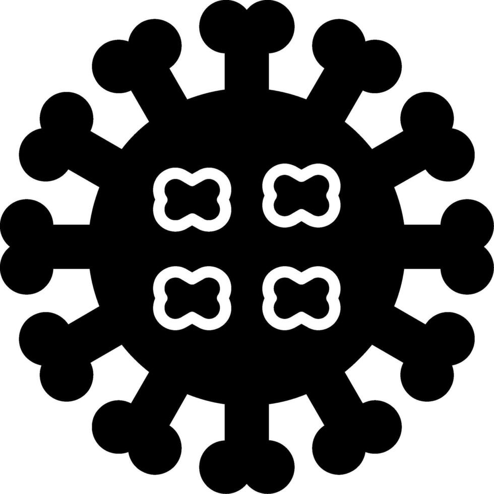 Rubella Viral Disease Glyph vector
