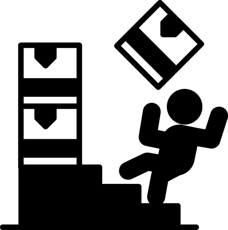 Work Injury Occupational Injury Glyph vector