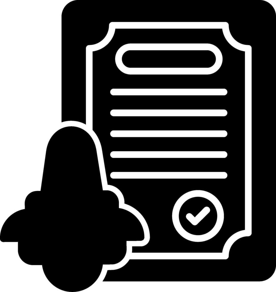 Sales Pipeline Management Glyph vector