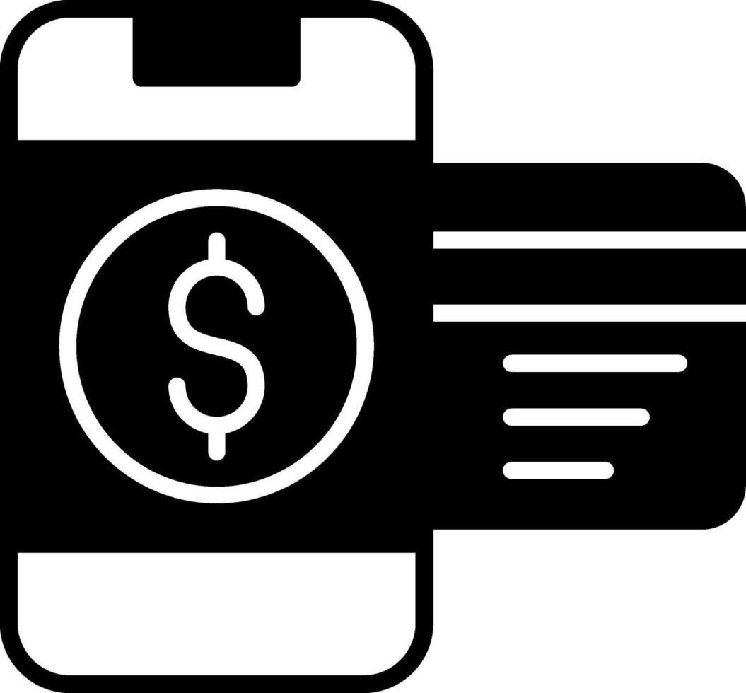 Card Payment Card for Purchase Glyph vector