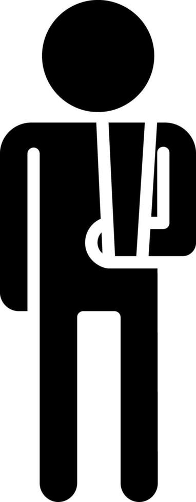 Work Injury Workplace Accident Glyph vector
