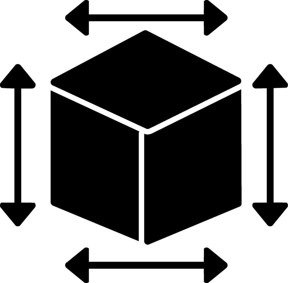 3D Application Interface Glyph vector