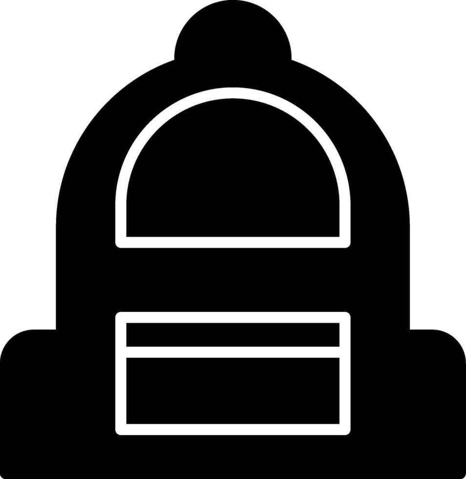 Backpack Carrying Bag Glyph vector