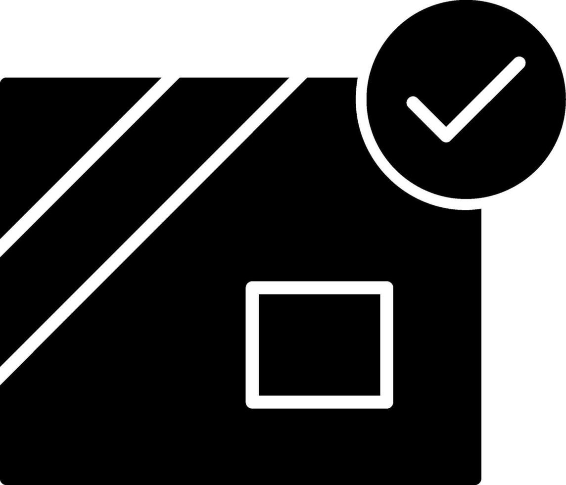 Unboxing Item Opening Glyph vector