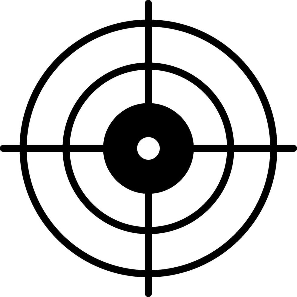 Target Goal Setting Glyph vector