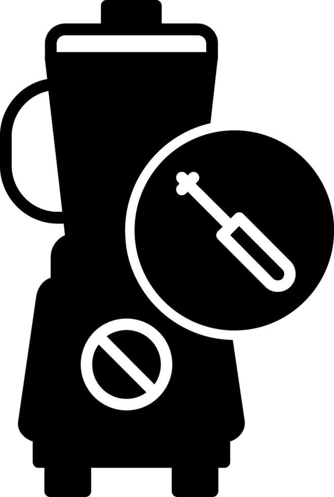 Blender Repair Tools Glyph vector