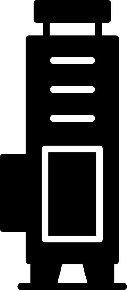 Geyser Natural Hot Spring Glyph vector