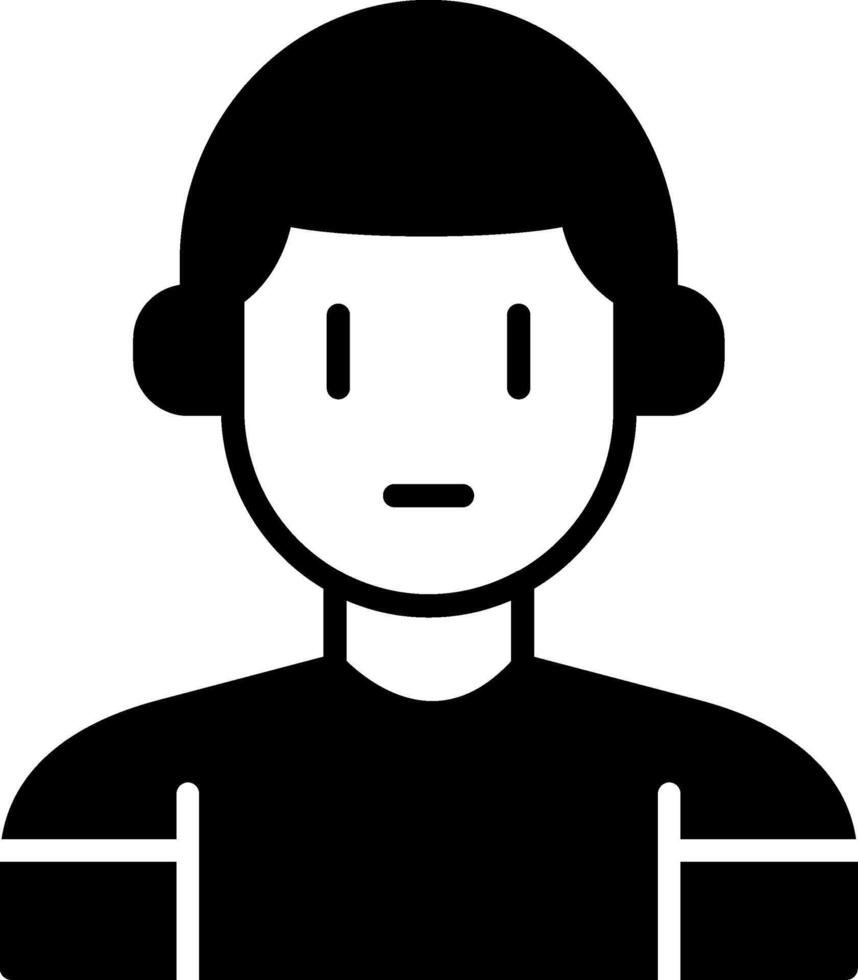 Man Male Figure Glyph vector